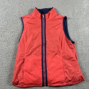 Zero Restriction Vest Mens XL Red Blue Reversible Fleece Nylon Outdoor Golf